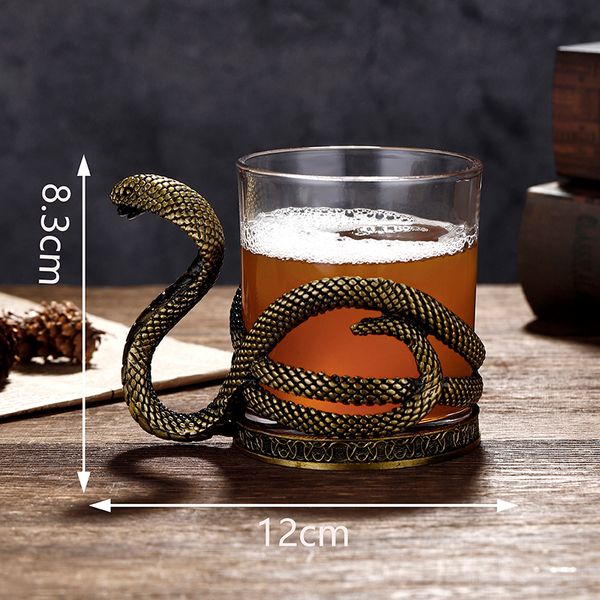 Whiskey Classic Mamba snake glass Brandy glass bar special beer mug