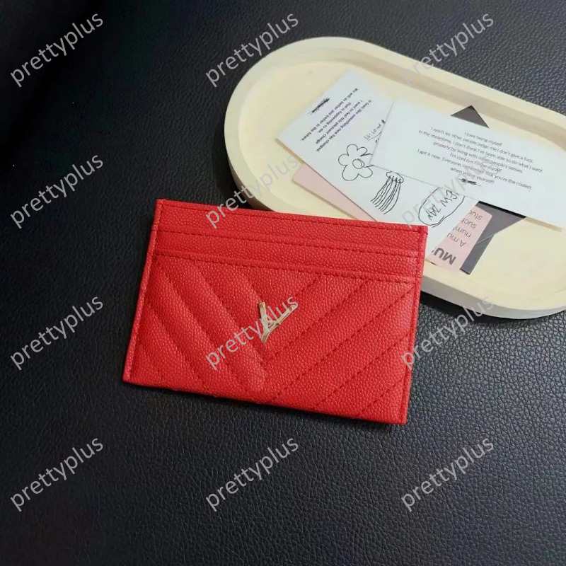 Classical Women Luxury CardHolder Ava Designer Wallet Id Card Coin Purses Leather Fashion Key Pouch Mens Card Holders Zippy Purses Chain Money Walle