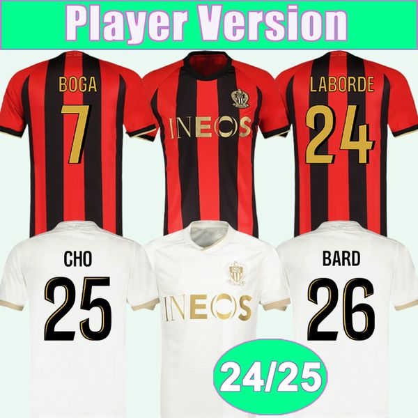 24 25 OGC DANTE Player Soccer Jerseys Nice BOGA ROSARIO T. MOFFI DIOP SANSON BEKA BEKA LABORDE CHO BARD GUESSAND Home Away Football Shirts