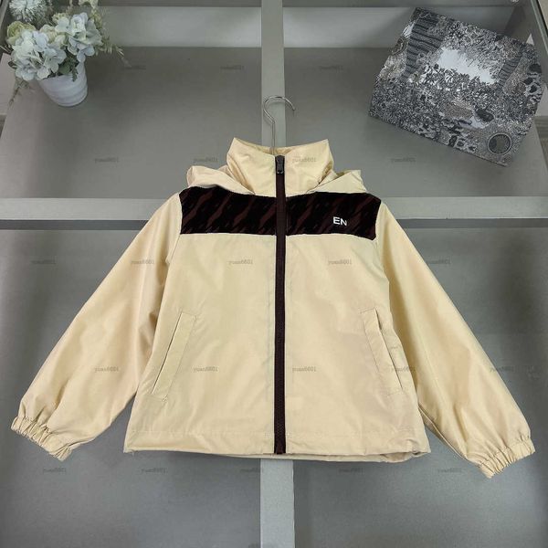 Popular baby hooded coat Three-dimensional letter printing child jacket kids designer clothes autumn child Outwear