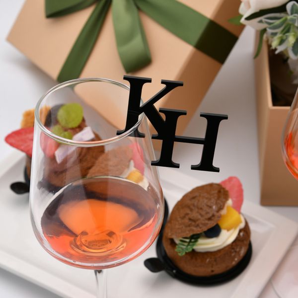 Other Event Party Supplies 2050100pcs Personalized Cut Wedding Drink Tags Glass Topper Drink Stirrers Bar Sign Glass Marker Acrylic Wine Cha