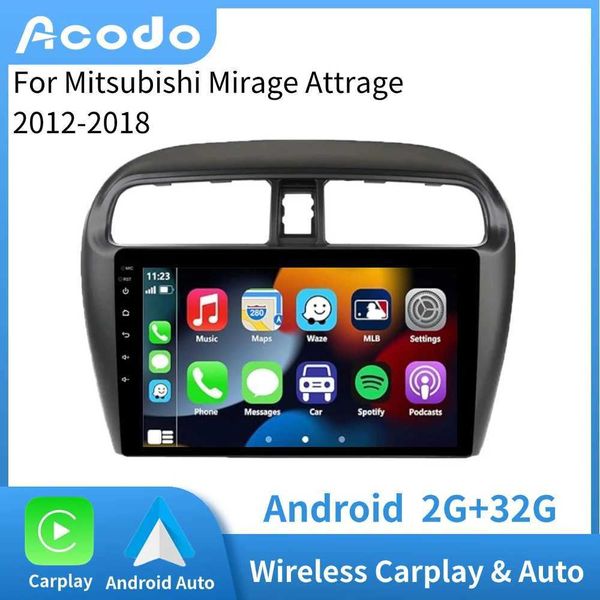 Other Electronics ACODO Wireless Carpet Radio-2018 Android Car Multimedia Player Navigation GPS IPS Screen A for Mitsubishi Phantom Attrage