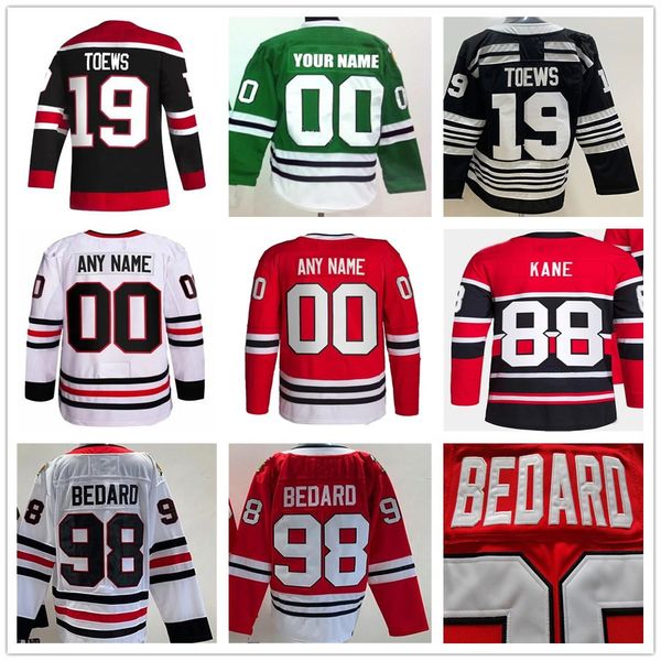 Hockey Jersey Connor Bedard Patrick Kane Jonathan Toews Seth Jones Chris Chelios Petr Mrazek Tyler Johnson Clark Griswold Stan Mikita Revers
