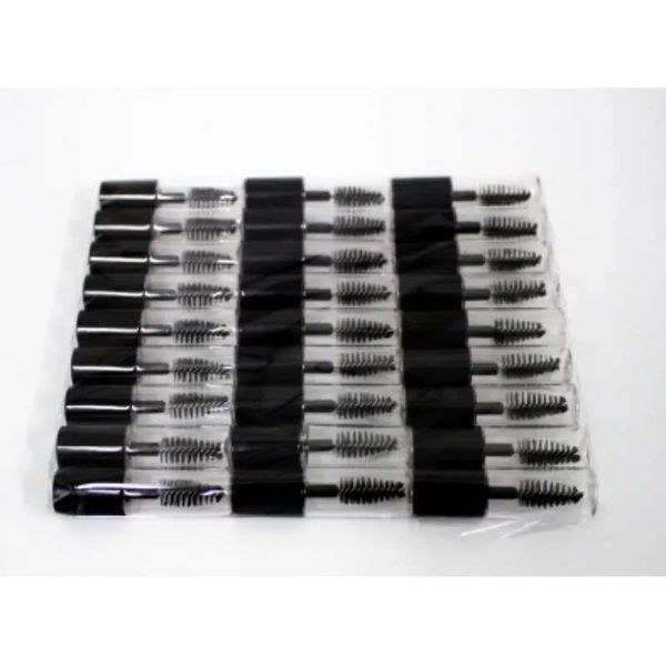 10Pcs 3Ml Black Cap Transparent Bottle Empty Mascara Lip Gloss Tube Refillable Small Sample Lipgloss Tubes Wholesale