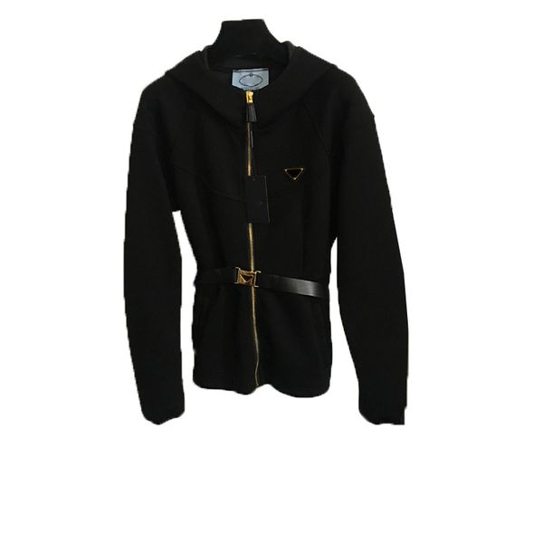 Fashion Cotton Coats Pants Hooded Outerwear for Women Waist Belt Trousers INS Style Personality Jackets Pants