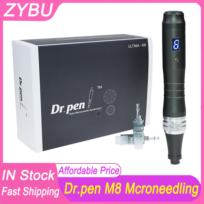 Dr. Pen Ultima M8 Dermapen Micro Needle Pens Microneedling Electric Wireless Auto Micro Needling System Skin Care Tool Kit Face Cartridges