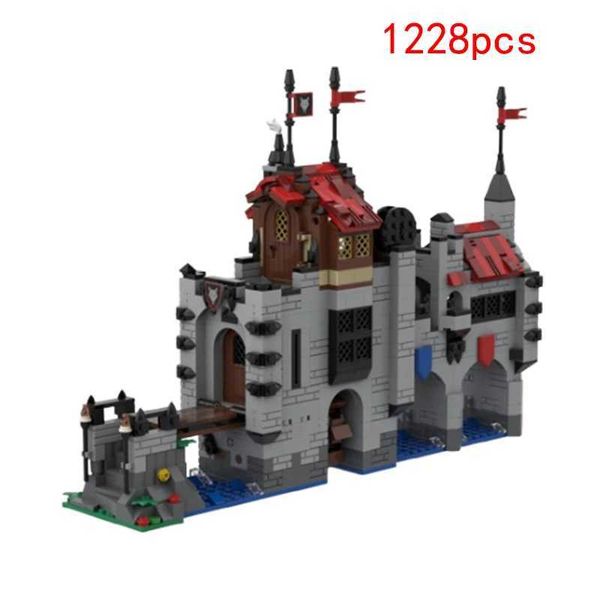Blocks Spot Small Particle MOC-176271 Medieval Architecture Castle Puzzle Toy Building Blocks DIY Creative Model Ornament Gift Y250112N200