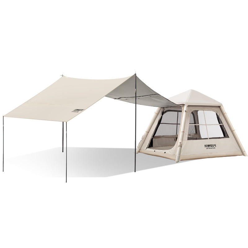 Outdoor automatic inflatable tent canopy 2-in-1 camping overnight portable folding camping equipment