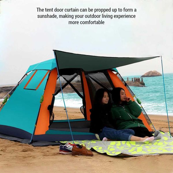 Outdoor Automatic Quick Open Tent Waterproof Cam Tent 3-4 Person Instant Setup TentXJ241217