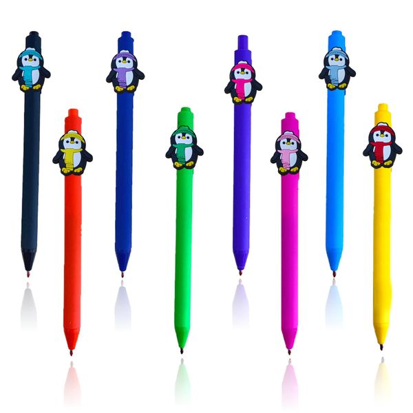 Ballpoint Pens penguin cartoon ballpoint pens funny cute for nursing hospital nurses multi color jumbo autograph pencil signature office acc