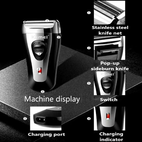 Electric Shaver Rechargeable Razor for Men Original Beard Trimmer Hair Clipper Dry Or Wet USB Shaving hine