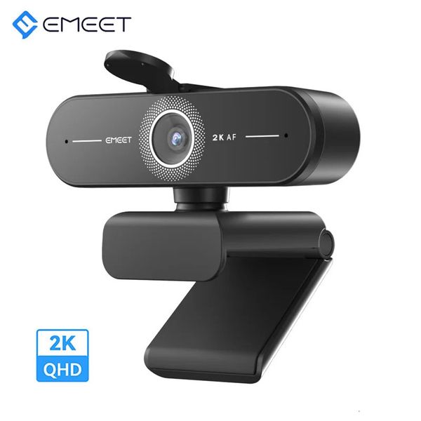 Webcam 2K Streaming EMEET Web Camera 1440P With Microphones Full HD USB PC Camera Live Streaming for Computer Desktop Laptop 241225