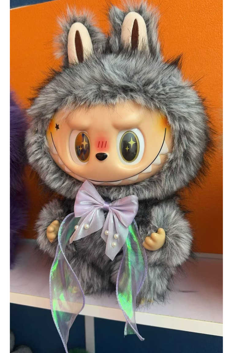 Labubu Big Chief 38cm Bubble Modified Doll Trendy Toy Labubu Big Angel Plush Toy L251017