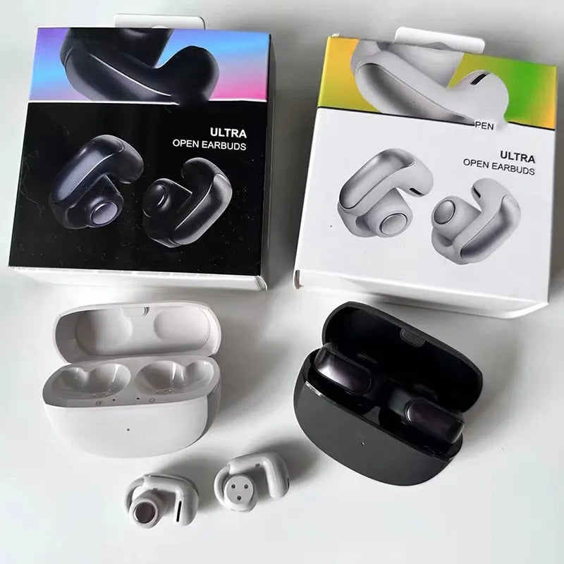 BS Ultra Open Earbuds 5.3 Bluetooth Wireless Headphones Sweatproof and Stable Connection for All Day Use