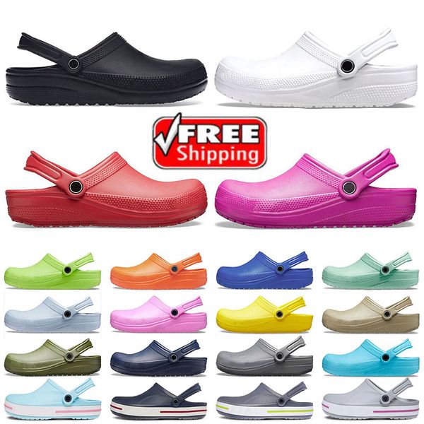 Top Luxurys famous designer sandals women mens summer beach woman slides buckle Triple Black White Waterproof sandale loafers shoes size C8-