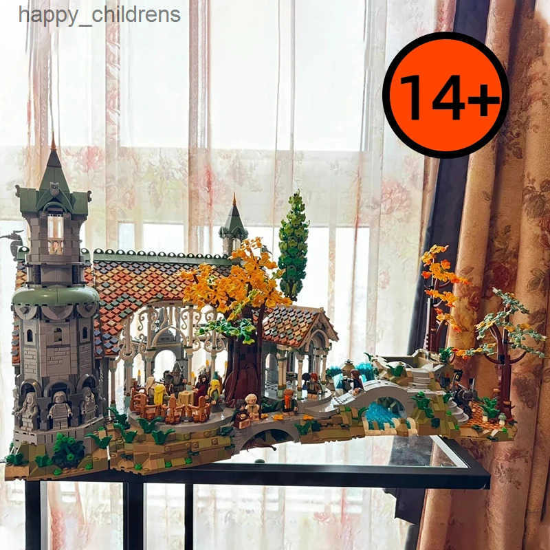 Creative Expert Icons Medieval Movie Lorded of Rings Rivendelled Castle Model Building Blocks Brick Home Decor Xtmas Gifts T250821