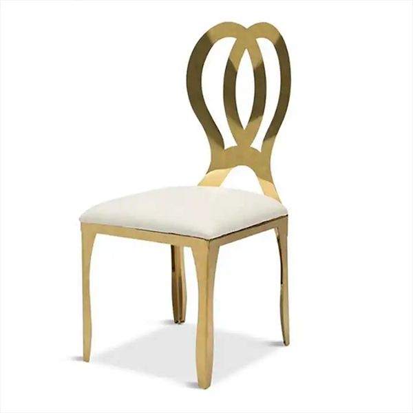 wholesale chairs for wedding reception gold stainless steel furniture event party decoration 83