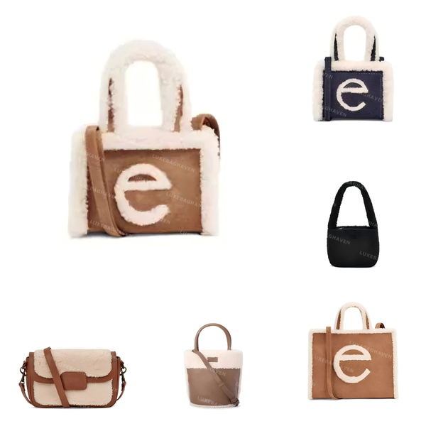 Fzit Lamb Maotuote Flap Bag Medium Handheld Small Plush Bag Cross Shoulder Plush Bag Wool Flaps Tote Bags Shoulder Bags Letter Handbags Desi