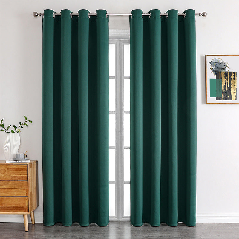 YL-32033 Cross-border high-precision blackout matte cloth finished curtains wholesale curtain