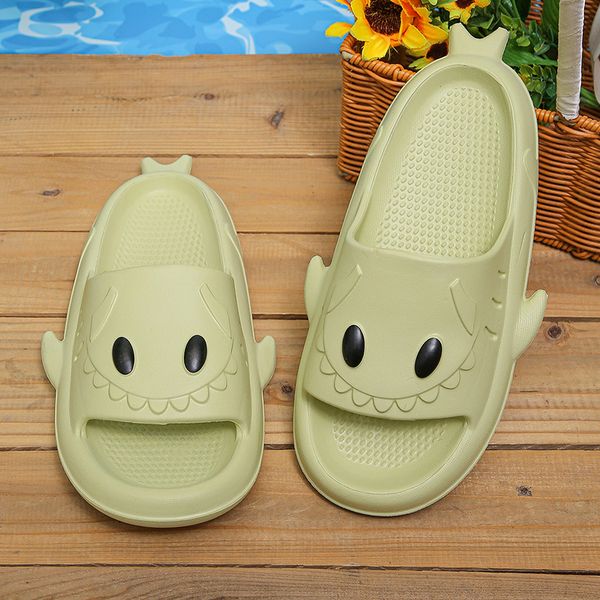 Soft Funny Sole Eva Shark Slippers Women 2024 Summer Flat Heels Outdoor Beach Slides Woman Sandals Non Slip Home Bathroom Shoes 61b8