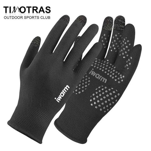 Sports Gloves 2024 NEW Winter Warm Gloves Cycling Glove Anti-slip Thermal Fleece Touch Screen Glove Full-Finger Skiing Glove z241119