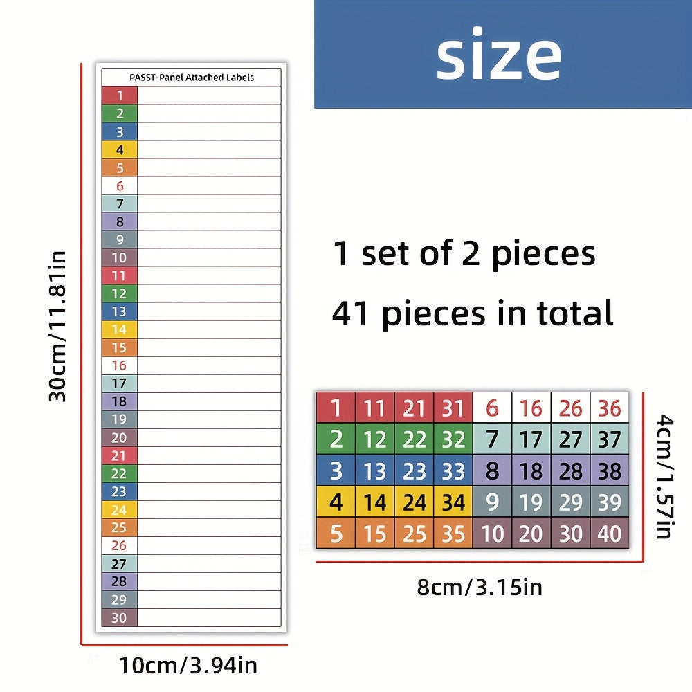 TEMU Circuit Breaker Stickers -1 Set Contains 41 Hand-written Sticker Groups, Used For Electrical Panel, Electrical Screen Panel Reminder Stickers,