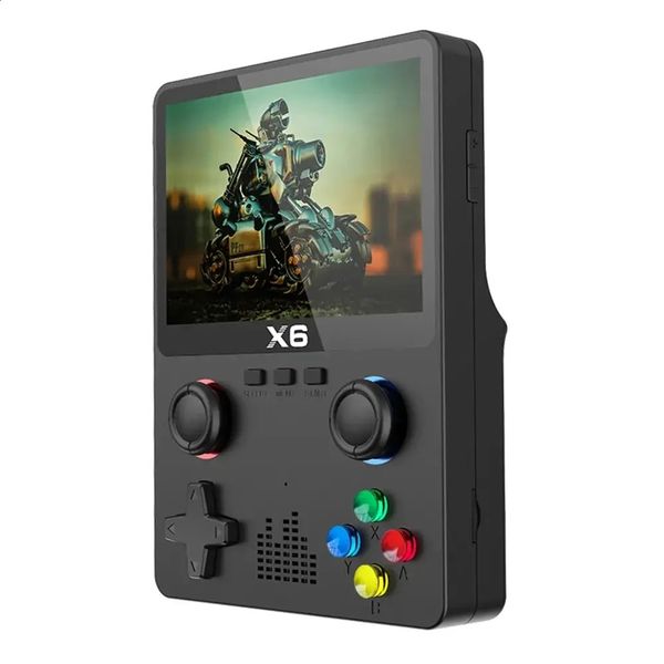 X6 3.5Inch IPS Screen Handheld Game Player Dual Joystick 11 Simulators GBA Video Game Console for Kids Gifts 250121