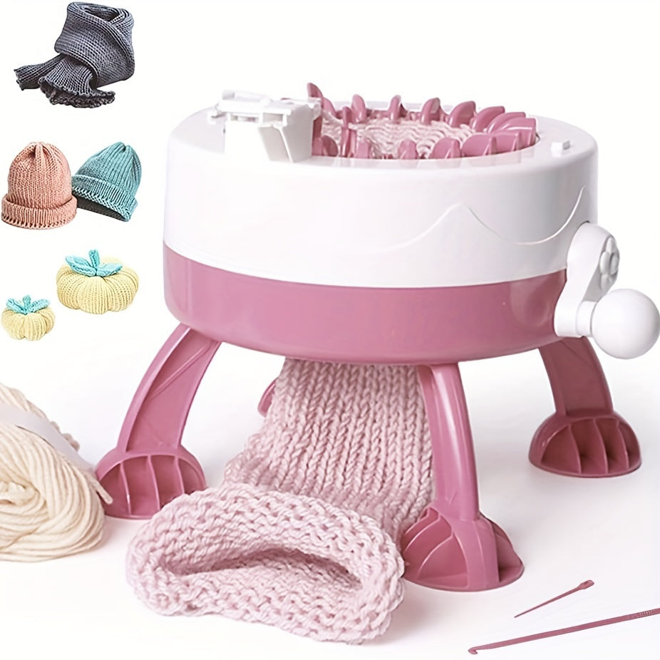 TEMU Knitting Machine, 22 Needles Smart Weaving Loom Knitting Board Rotating Double Knitting , Diy Hand Artifact Wool Machine For Adults And Kids