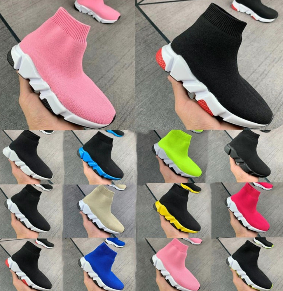 TripleS kids shoes speed Toddlers Paris Sock Casual shoe designer high black trainers girls boys baby kid youth infants sneakers FH