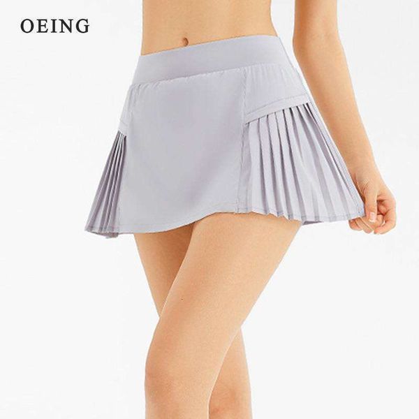 Skirts Tennis Badminton Golf Skirt High Waist Fiess Shorts Women Athletic Running Gym Sport Skorts With Phone Pocket
