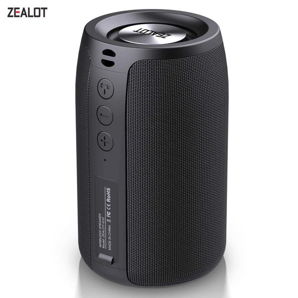 ZEALOT S32 Mini Portable Speaker HIFI Ultra Low Bass Wireless Speaker with FM Ra Column Port TF TWS USB Y241204