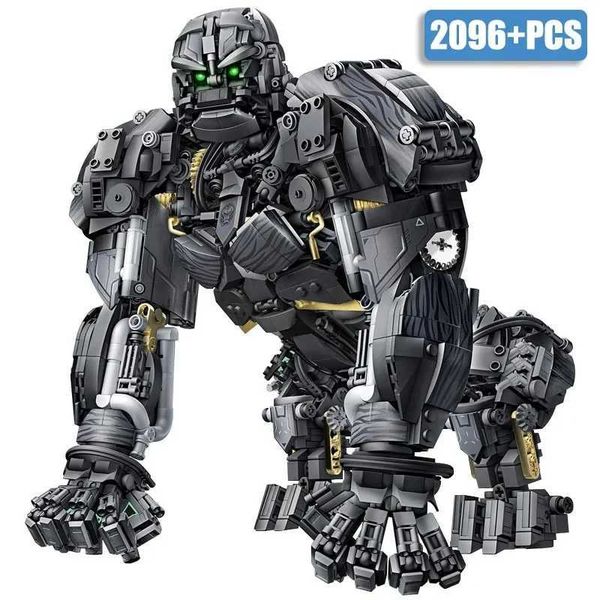 Blocks 2086 pieces of MOC mechanical gorilla city technology transformation robot model building blocks DIY building block toys childrens bo