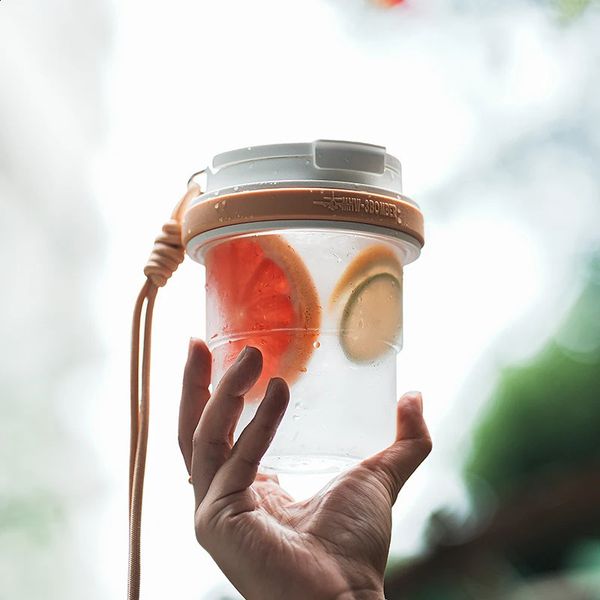 530ml water bottle iced coffee tea infusion set leak proof travel cup beverage ice cooler portable cold beer 240923