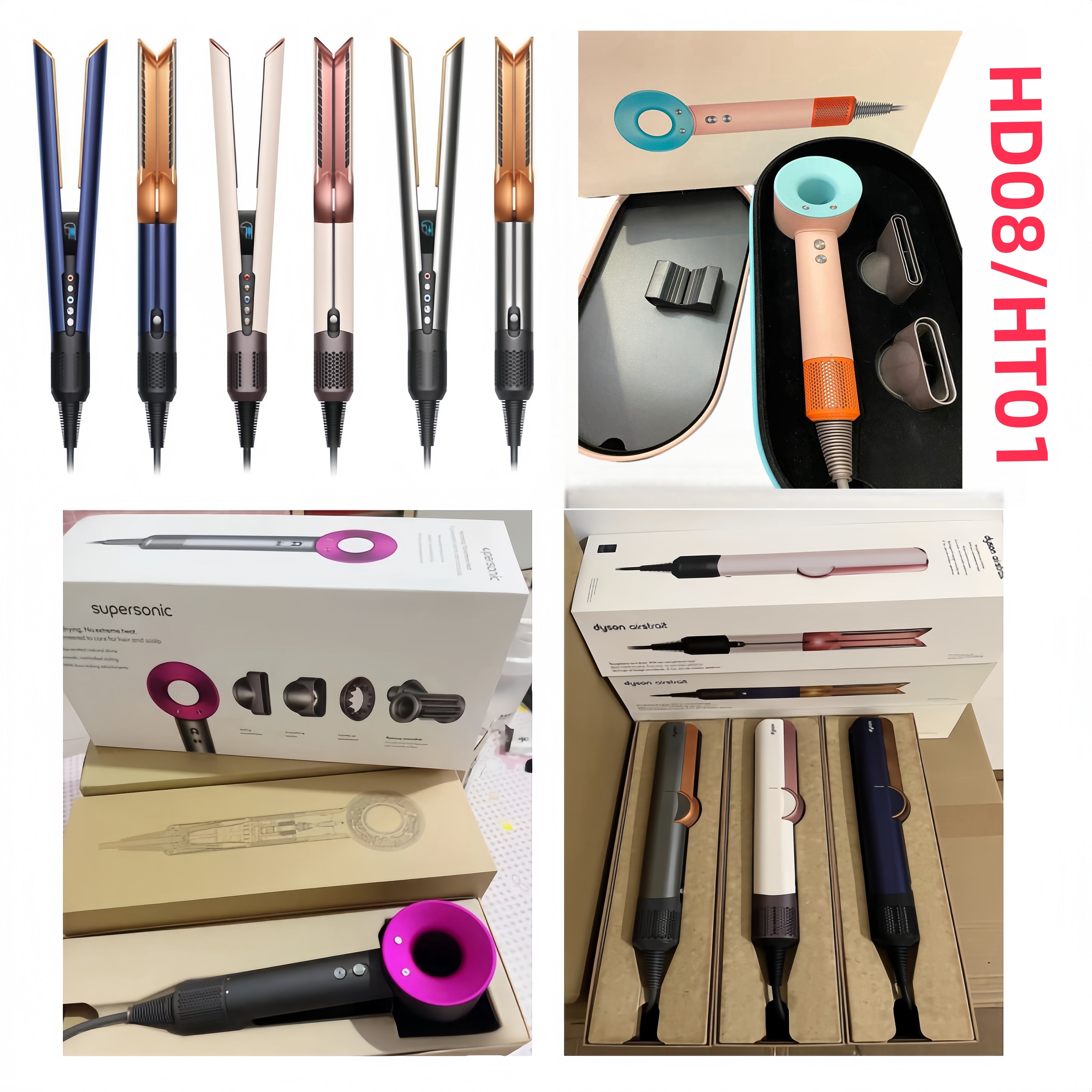 5 in 1 Hair Dryer Hair Negative ion Straightener Curling Iron for Wet to Dry Hair Blow Dryer Multifunction Styling Tool Fast Heating Professional Sa