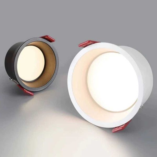 Frameless angle adjustable embedded LED tube light 9W 12W 15W 20W adjustable depth brightness LED spotlight ceiling lighting CL240830