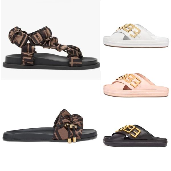 Women famous Slides designers sandals Slippers fashion Summer Girls sandale Beach womens sandal Slides Flip Flops Sliders 35-42