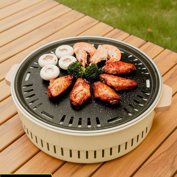 Outdoor Picnic Barbecue, Surrounding Boig Tea, Barbecue Stove Set, Complete Set of Utensils, Pot Tea Stove, Portable