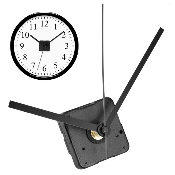 Cloc Accessories ULICE Silent Clock Movement Kits For DIY Replacement (Black Straight Hand)