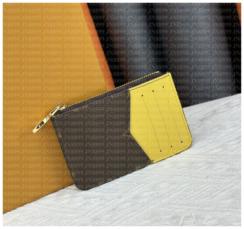 Genuine Leather Designer wallet Card Holders pouch ID Case Pocket women Men mini Bag Coin Purses vintage Cardholder Credit Card Bus Card With Box Du