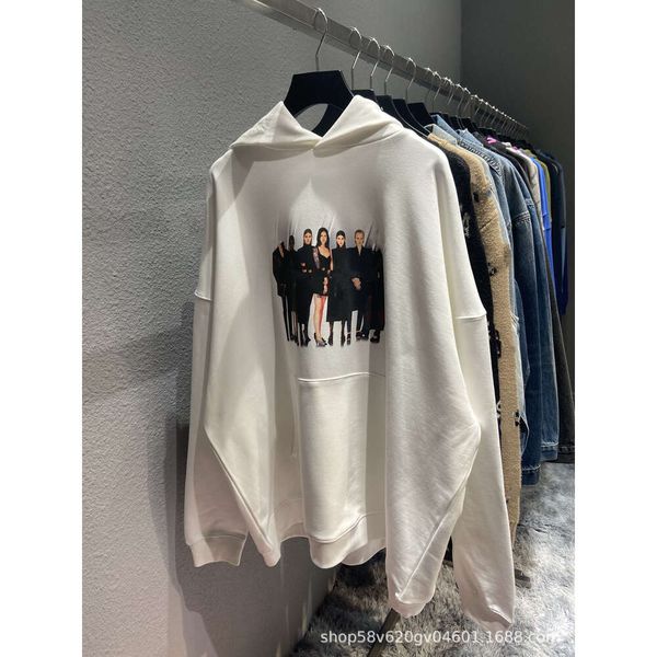 Parisian Mens Womens Hoodie b Red White Black color