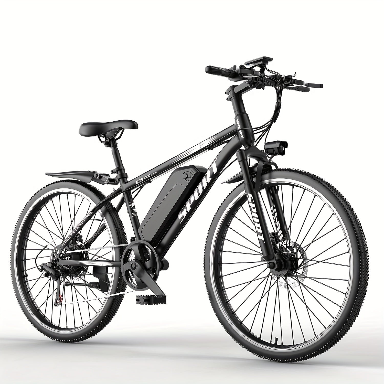 TEMU G26 749w-500-750w Motor Electric Bike For Adults - 55-mile Range 25 Mph Heavy-duty E-bike, 26" Tire-like Carbon Wheel, 480wh Removable Battery,