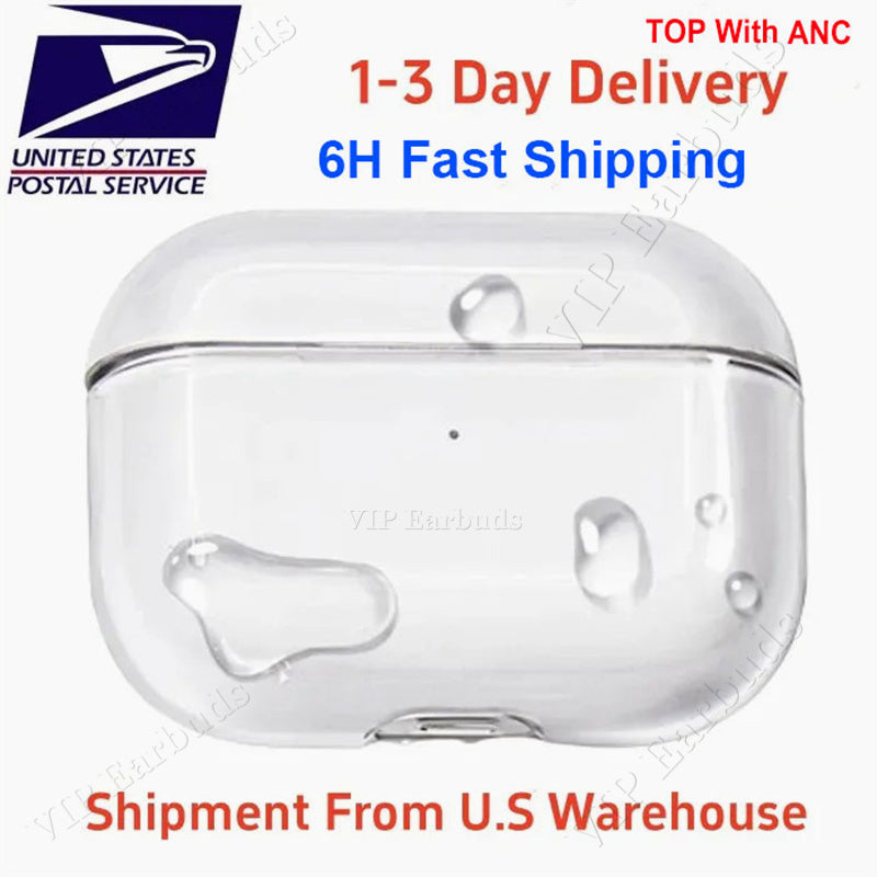 USA Stock For Apple AirPods Pro 2 airpodspros 3 airpods 4 Headphones 2nd Accessories Silicone Protective ANC Noise Cancellation Headphone Pro Max 2