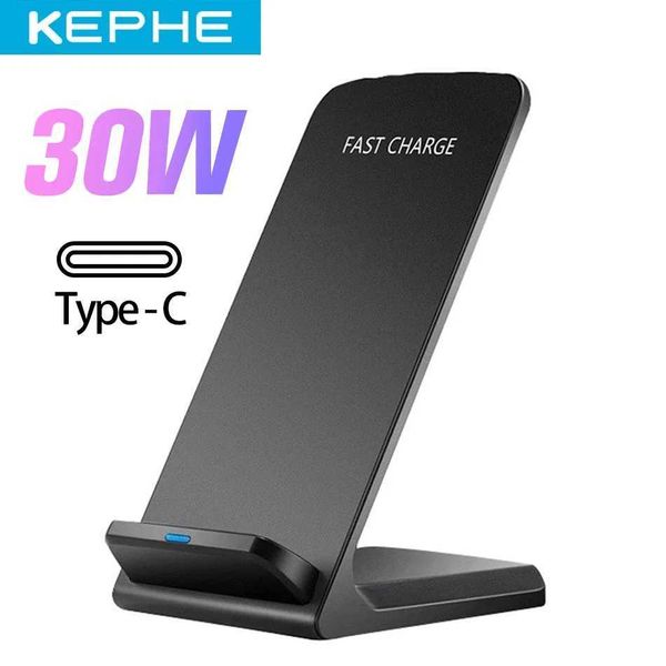 30W Wireless Chargers Fast Wireless Charging Stand with USB-C Port for iPhone 12 -11 Pro Max-XR-XS-X-SE-8 S20-S8 Google LGM240731