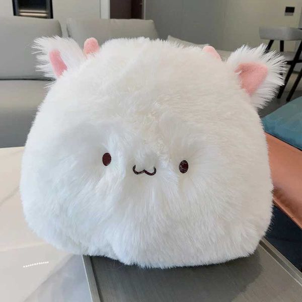 Stuffed Plush Animals Cartoon Cute Fat Round Cat Plush Toys Soft Stuffed Ball Chubby Kittey Doll Throw Pillow Kaii Room Decor for Girls Xmas