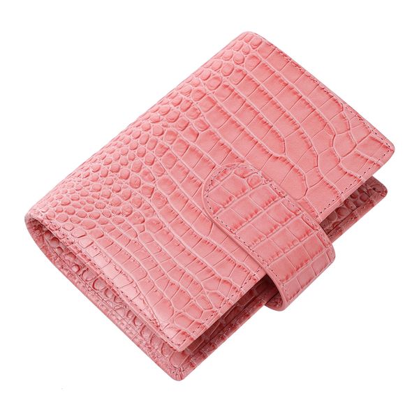 Smartfee Pocket Budget Planner A7 planer binders Pattern Genuine Leather 25 Gold ring Organizer Notebook Agenda 241223