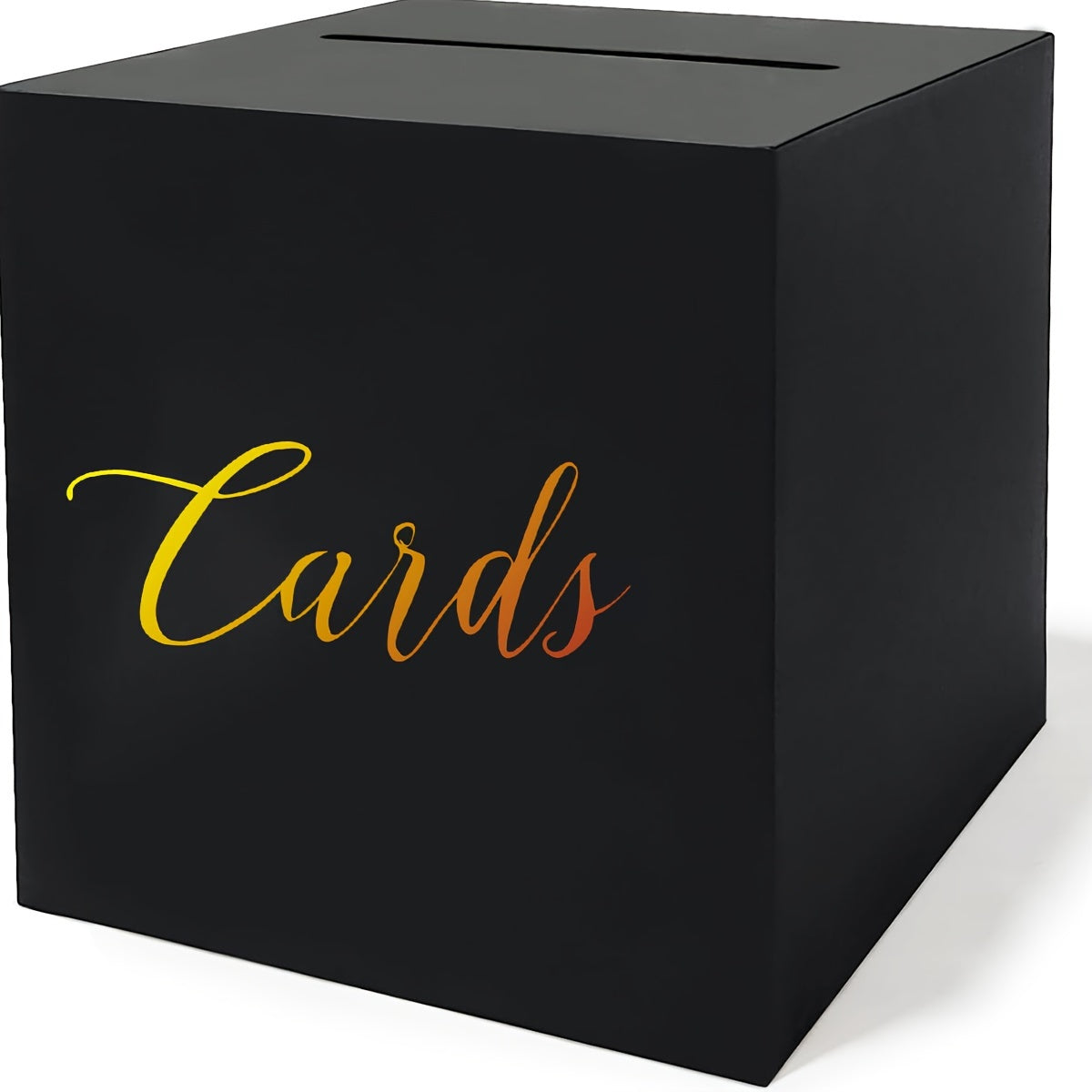 TEMU Halloween, Chrismas, Elegant Black Card Box With Design For Birthday, Wedding Reception, Bridal & Baby Showers, Graduation, Retirement,
