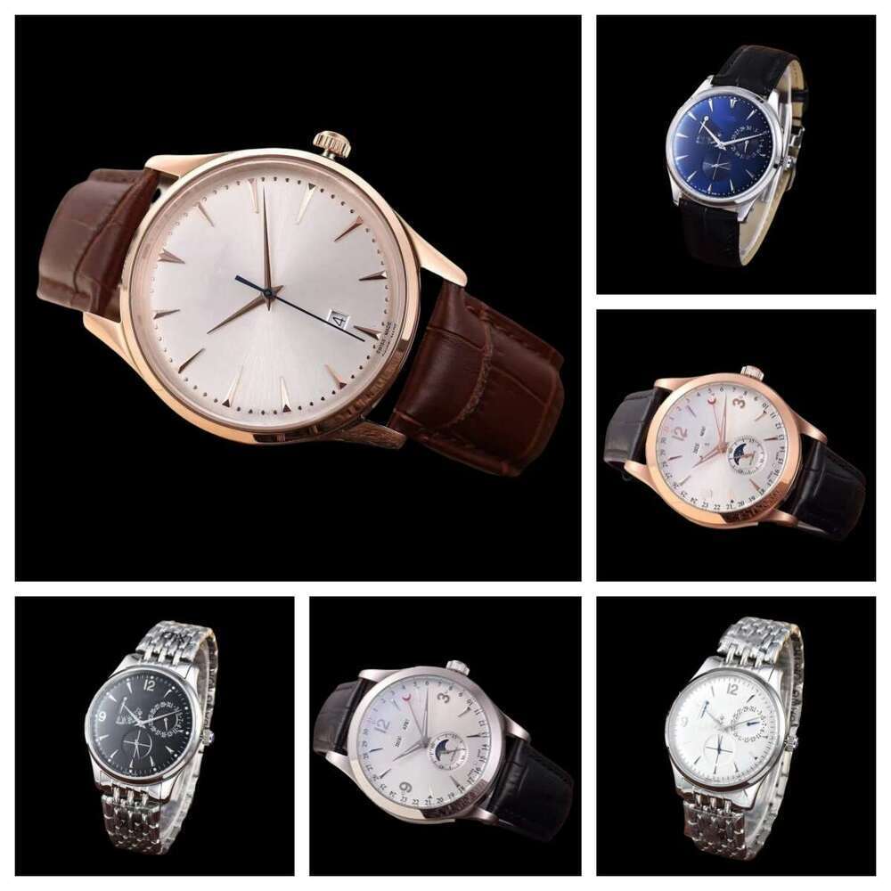 jaeger watch Designer New Mens Watches Chronograph Automatic machinery Movement Clock Luxury fashion mens Business Wristwatch for Men watchs 65 983