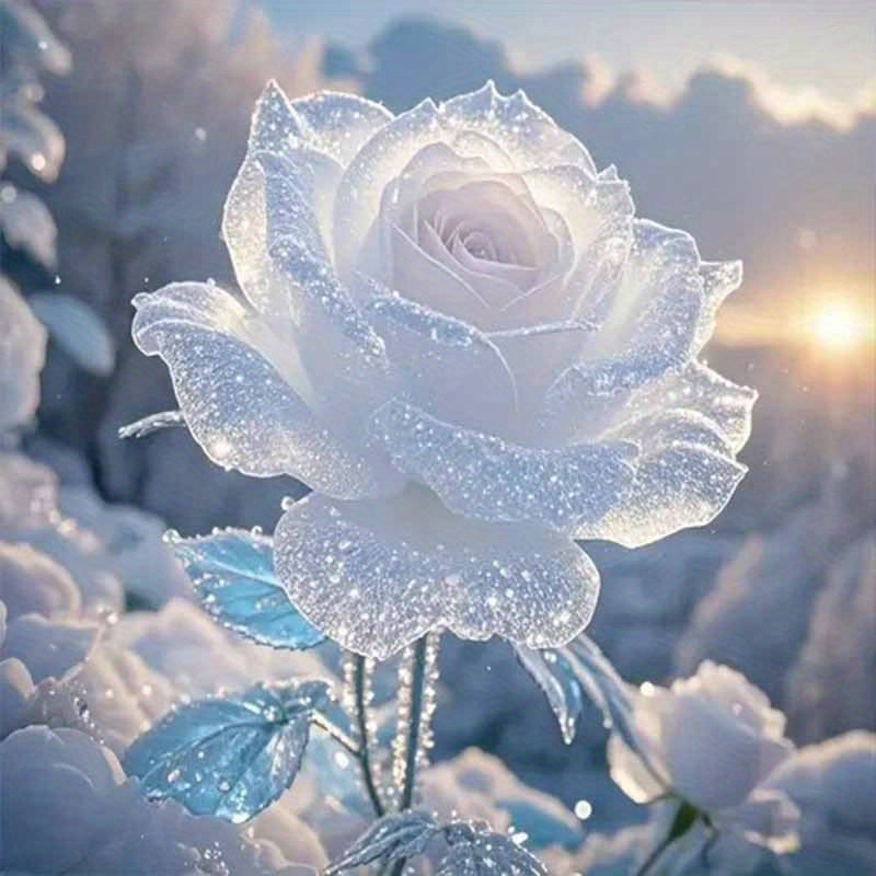 TEMU Adult 5d Round Diamond Painting Kit - , Canvas Diy Mosaic Craft Kit Includes Pen, Adhesive, Drill Tray, Diamond Beads. Suitable For Beginners -