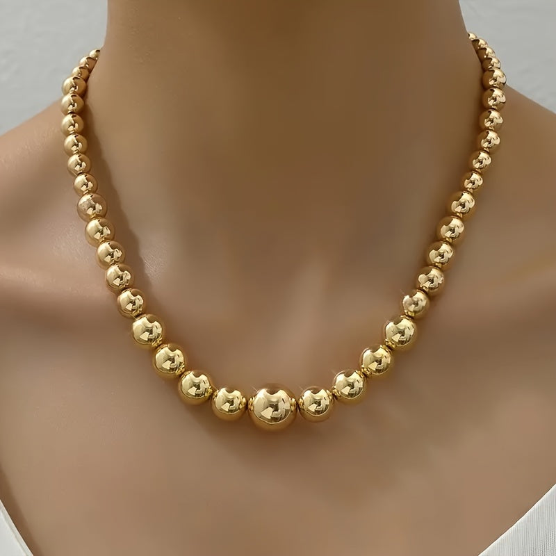 TEMU 1pc Women's Fashionable Collar Necklace, A Short Necklace For Spring And Summer Casual Attire And Vacations.