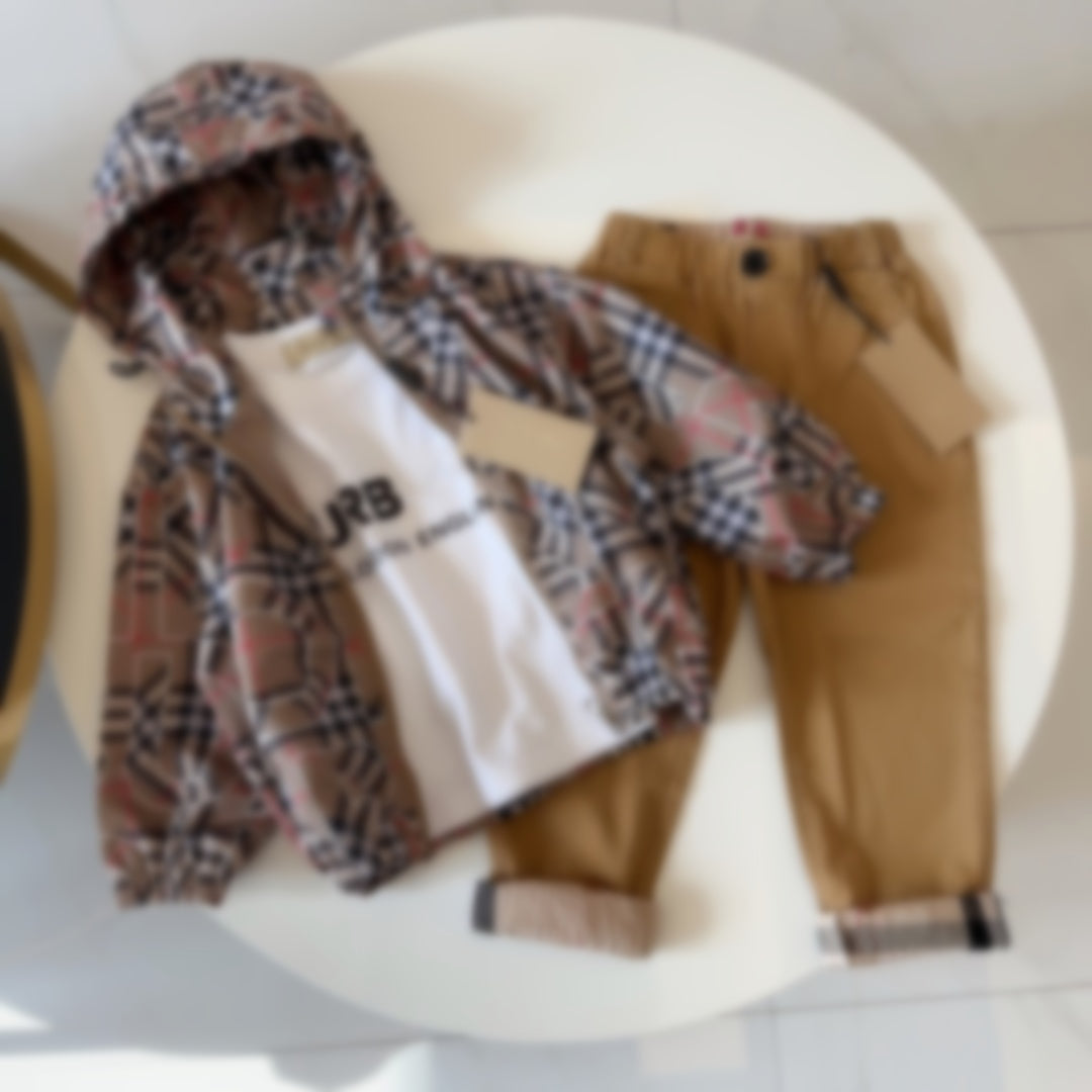 kid hooded baby hoodies jackets toddler designer clothes luxury 3 pieces tracksuit son daughter hood girl boy clothe fashion Christmas birthdays par